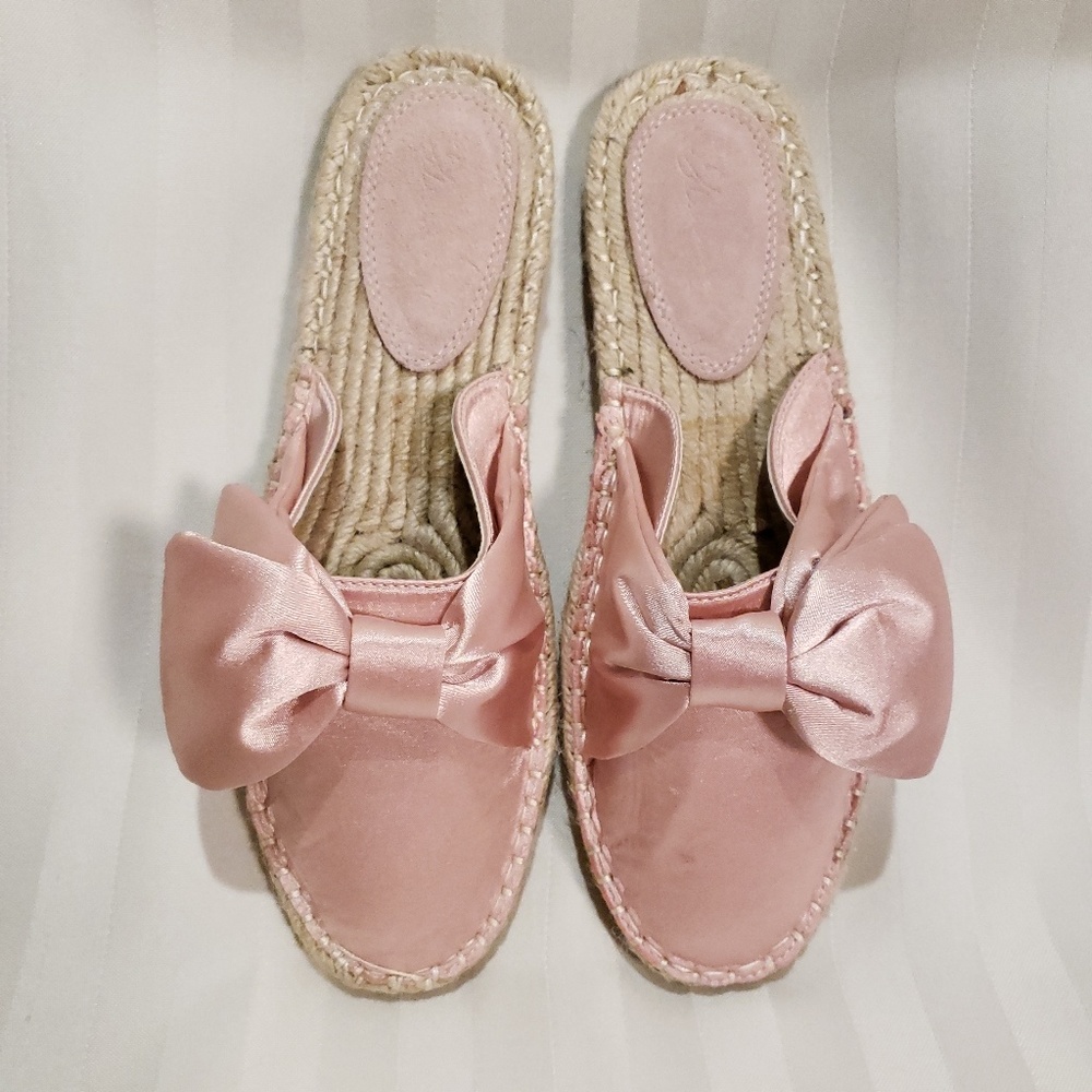 Vintage Havana Blush Pink Espadrille/Slippers Sz 8 Runs Small